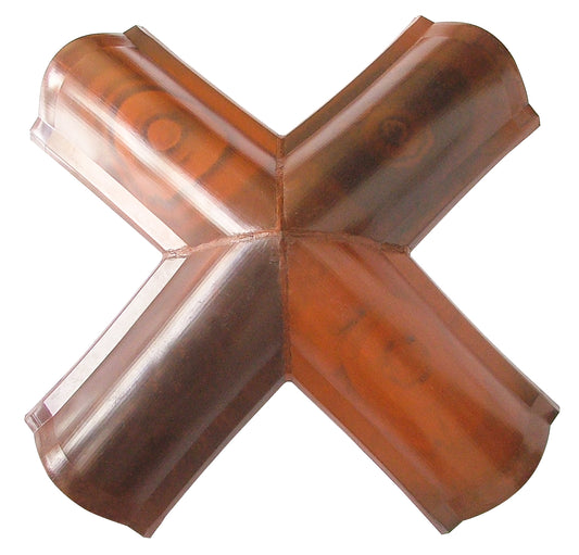 CUMBRERA PLASTICA 4 AGUAS ACABADO AÑEJADO TEJA REAL