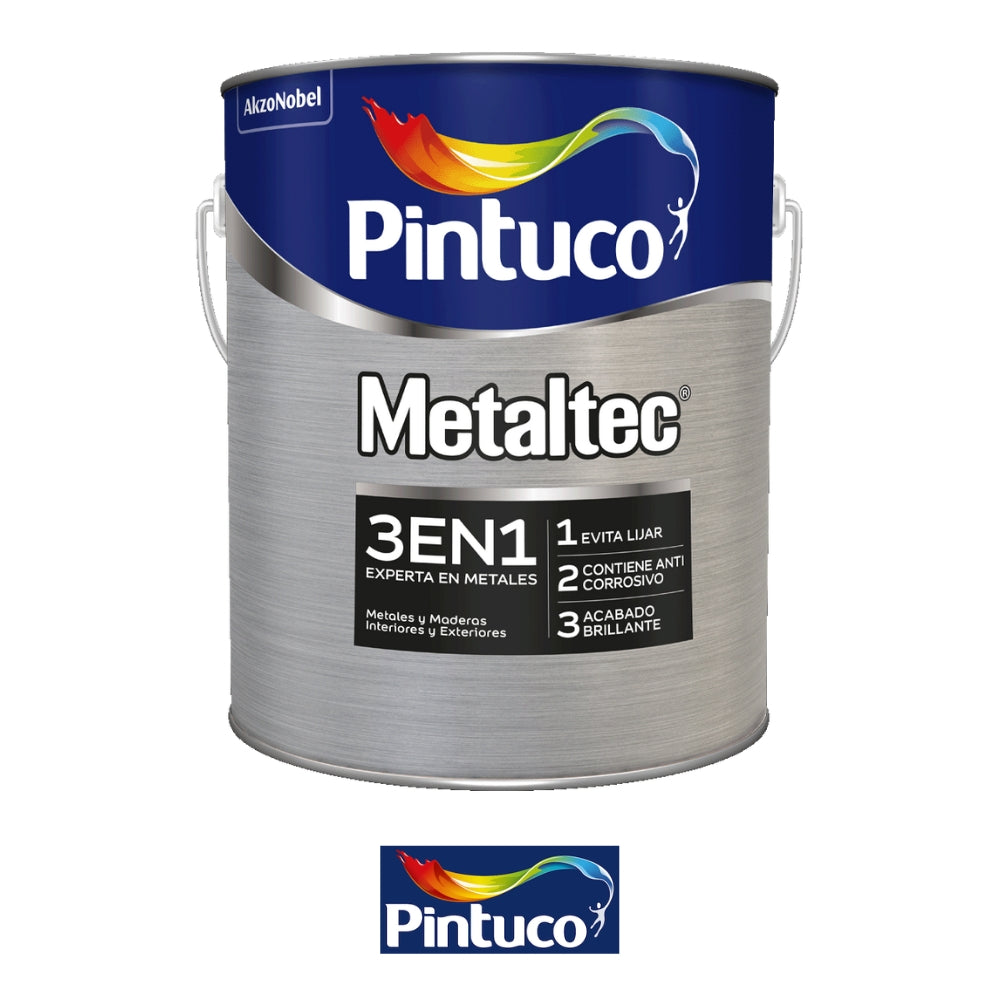 PINTURA METALTEC 3 EN 1 DORADO GL PINTUCO