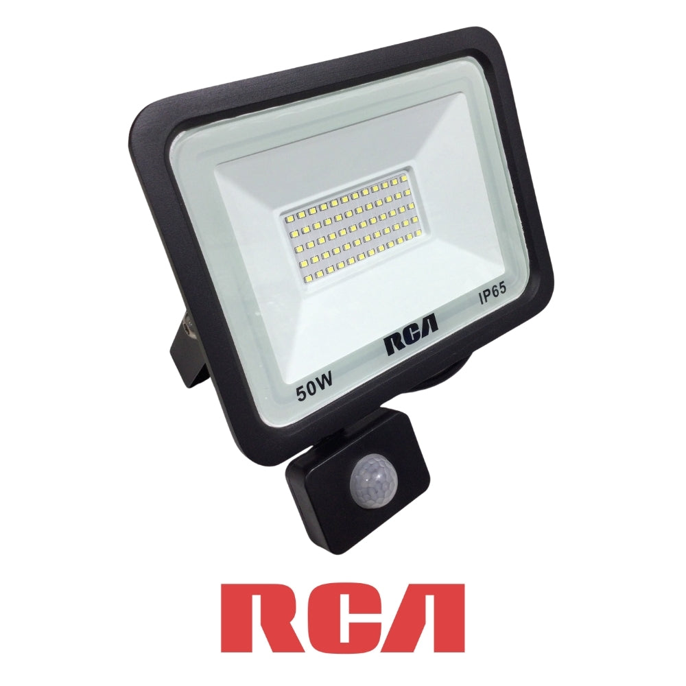 LAMPARA DE SEGURIDAD CON SENSOR DE MOVIMIENTO 50W 6500K 85-277V (RLFLD50W-S ) RCA