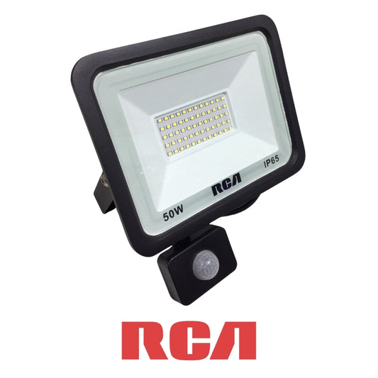 LAMPARA DE SEGURIDAD CON SENSOR DE MOVIMIENTO 50W 6500K 85-277V (RLFLD50W-S ) RCA