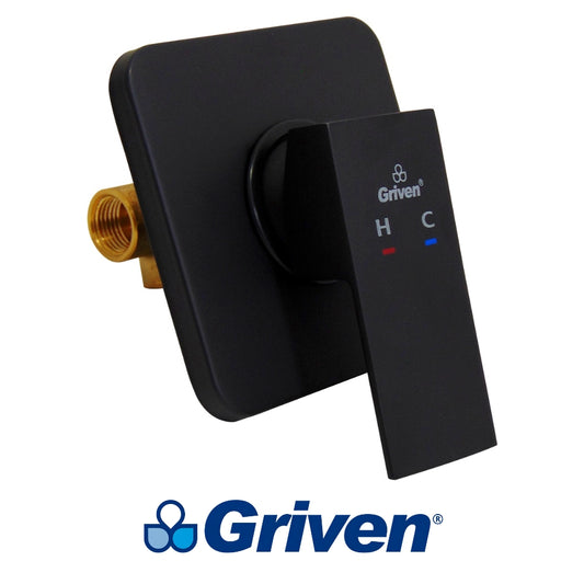LLAVE DE DUCHA MONOMANDO NEGRA GRIVEN GV-WBA-3