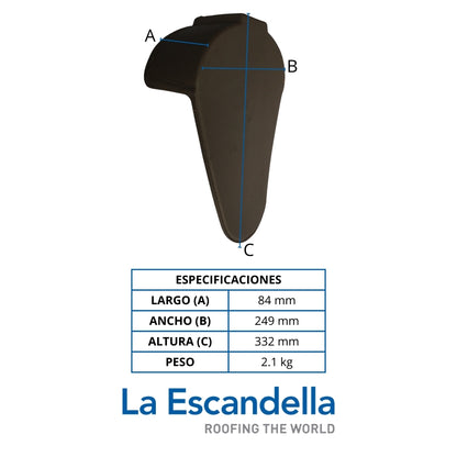 TAPON TEJA ARCILLA MARRON ESCANDELLA (Q05MP)