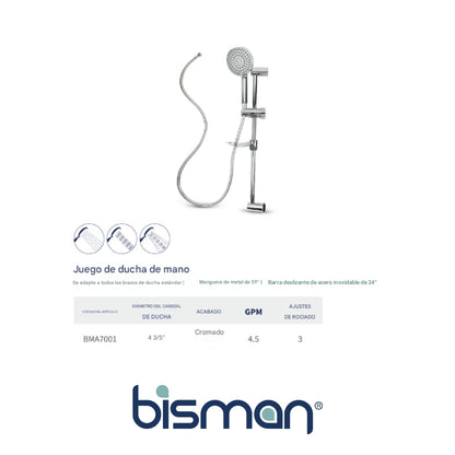 DUCHA de 3 FUNCIONES CON SOPORTE BMA7001