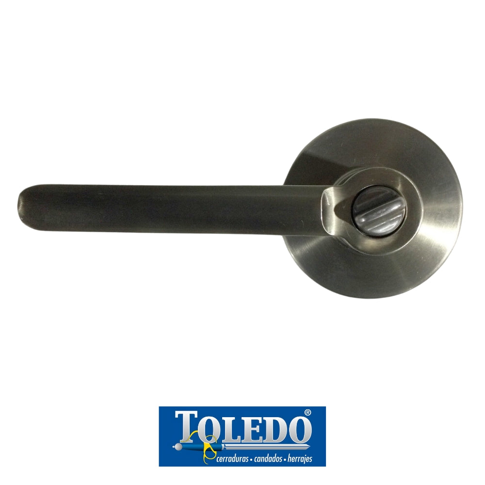CERRADURA DE LEVER LUGO  LLAVE-BOTON SATIN NIQUEL TOLEDO BP1900-LU-US15