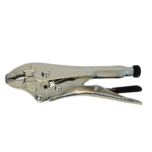 PINZA DE PRESION MORDAZA 5 PULGADAS CROMADA  CURVA TRUPER