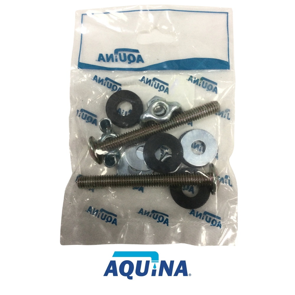 TORNILLOS BRONCE PARA ACOPLAR TANQUE DE INODORO 5/16 PULGADAS X 3 PULGADAS - PAR