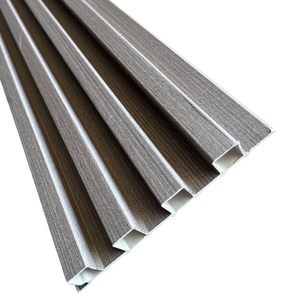 REVESTIMIENTO DE PARED DE WPC GRIS OSCURO 168 X 2800 X 24MM 6.3KG/M2