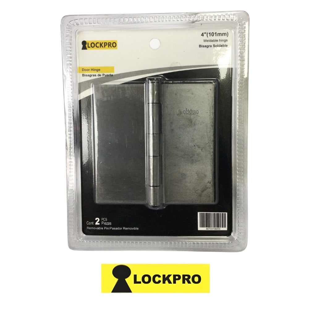 BISAGRA DE SOLDAR LISA 4 Pulg X 4 Pulg 2 mm ESPESOR LOCKPRO