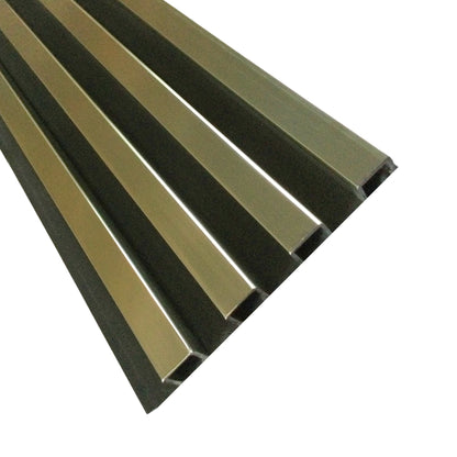 REVESTIMIENTO DE PARED DE WPC CHAMPAGNE  GOLD 168 X 2800 X 24MM 6.3KG/M2