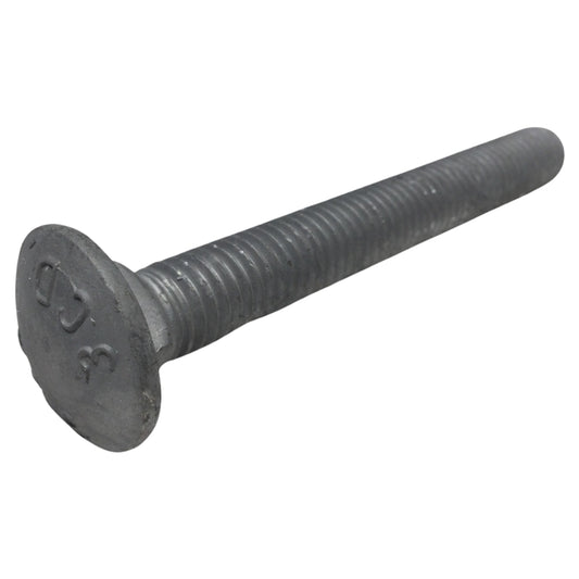 PERNO DE CARRUAJE GALVANIZADO EN CALIENTE 1/2 PULGADAS-13 x 4 PULGADAS ROSCA ESTANDAR