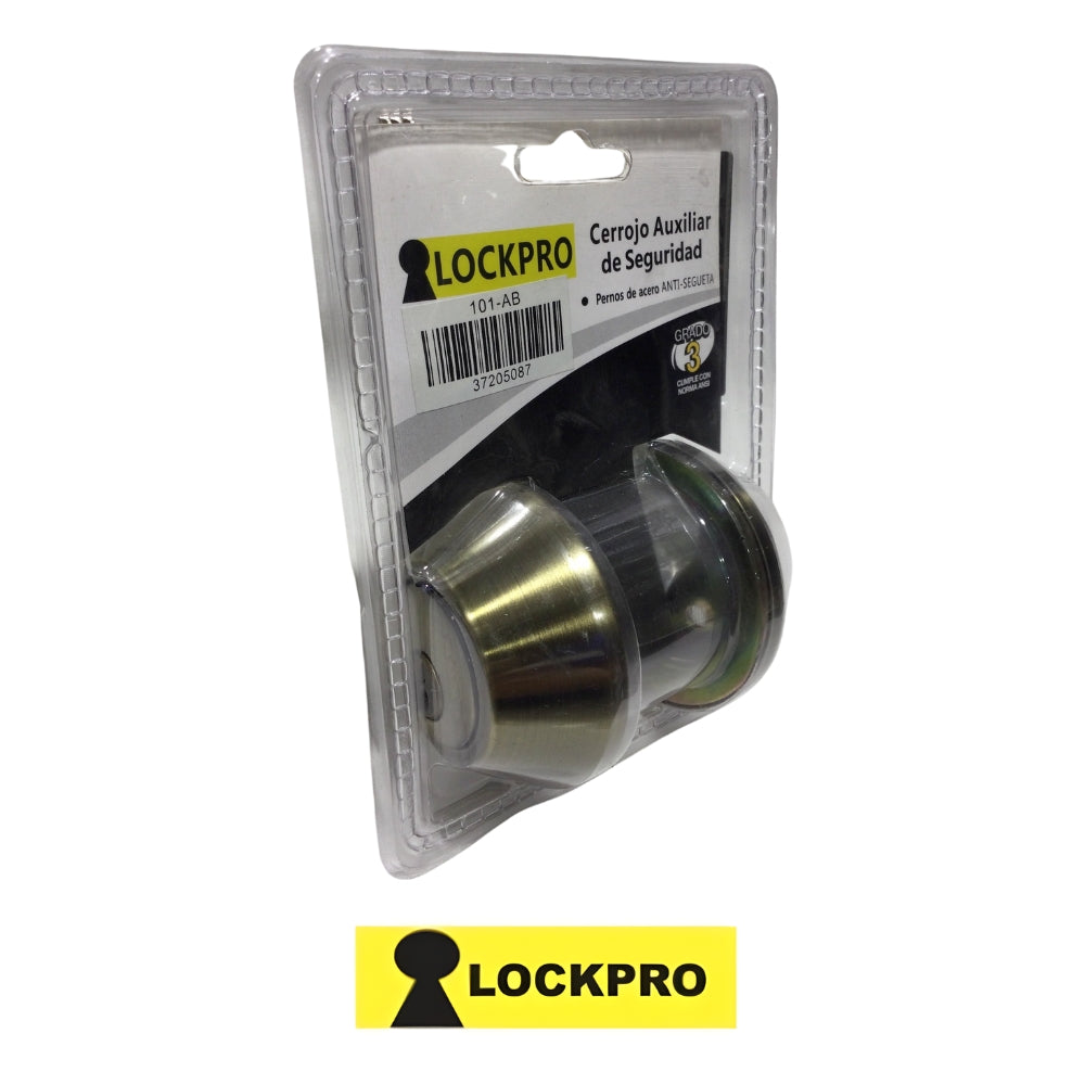 CERROJO LLAVE-MARIPOSA BRONCE ANTIGUO 101 LOCKPRO