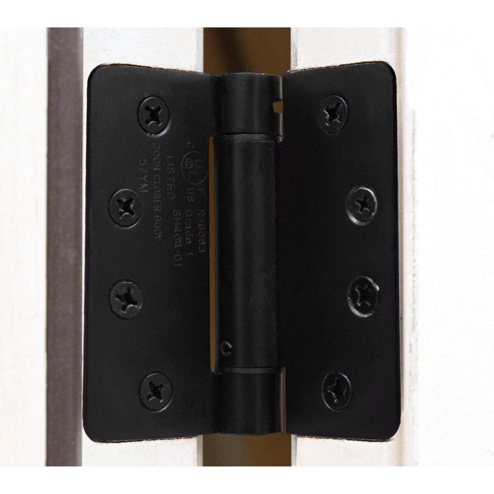 BISAGRA NEGRA CON RESORTE 4 Pulg X 4 Pulg 3 mm ESPESOR PAR LOCKPRO