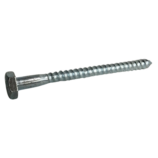 TORNILLO TIRAFONDO HEXAGONAL ZINCADO ACERO GRADO 2 1/4 PULGADAS x 3 PULGADAS