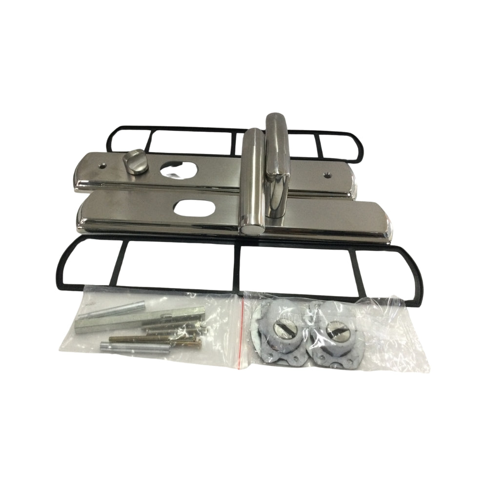 MANIGUETA PARA PUERTA MULTIPUNTOS PLATEADA IZQUIERDA SECURE