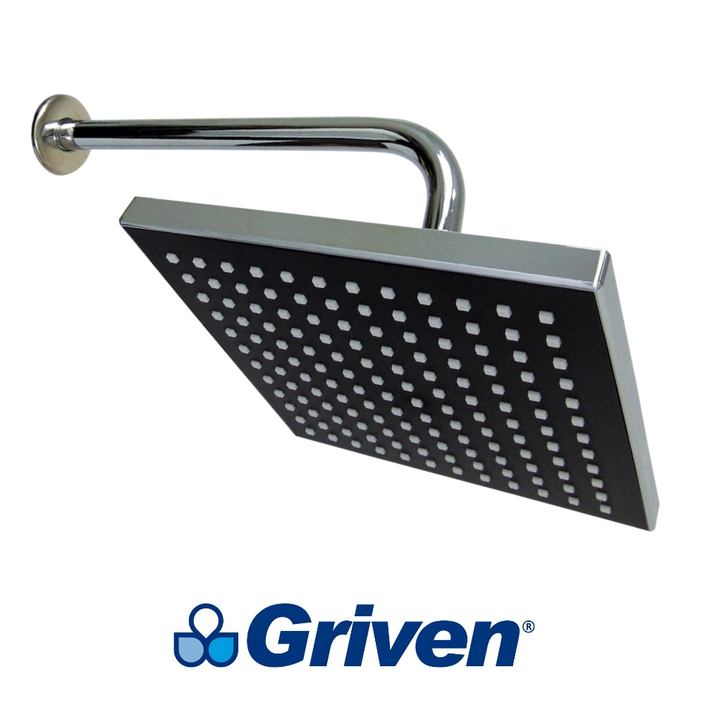 REGADERA TIPO LLUVIA 8 PULGADAS CROMADA GRIVEN GV-SHC-A8