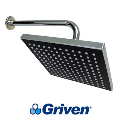 REGADERA TIPO LLUVIA 8 PULGADAS CROMADA GRIVEN GV-SHC-A8