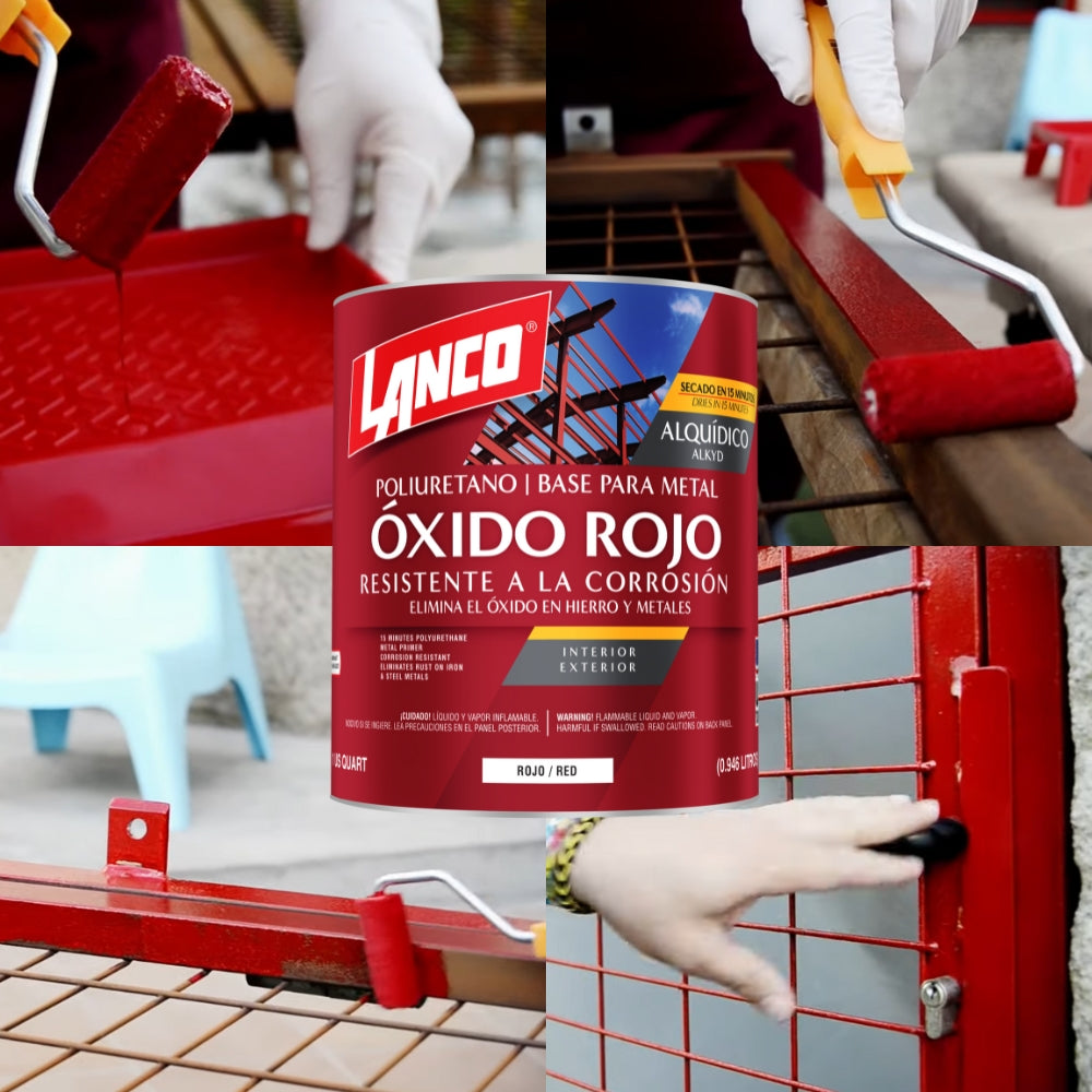 PINTURA METAL PRIMER ROJO 15 MIN 1/4 MM105-5 LANCO