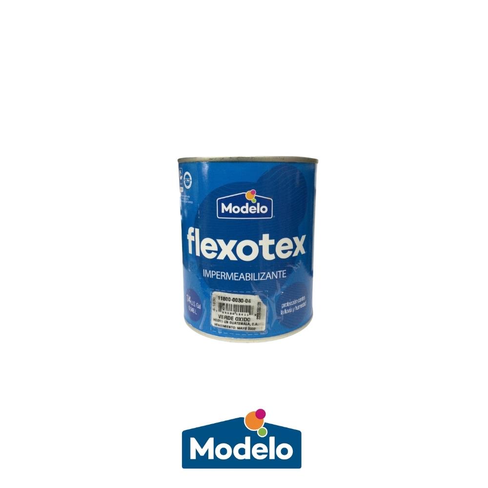 PINTURA IMPERMEABILIZANTE FLEXOTEX VERDE OXIDO 1/4 11800-0030-04 MODELO