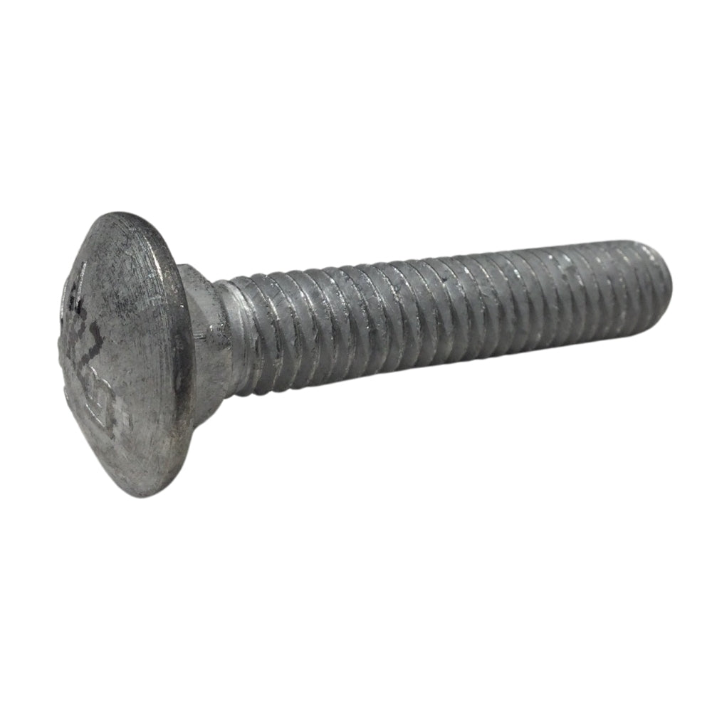 PERNO DE CARRUAJE GALVANIZADO EN CALIENTE 3/8 PULGADAS-16 x 2 PULGADAS ROSCA ESTANDAR