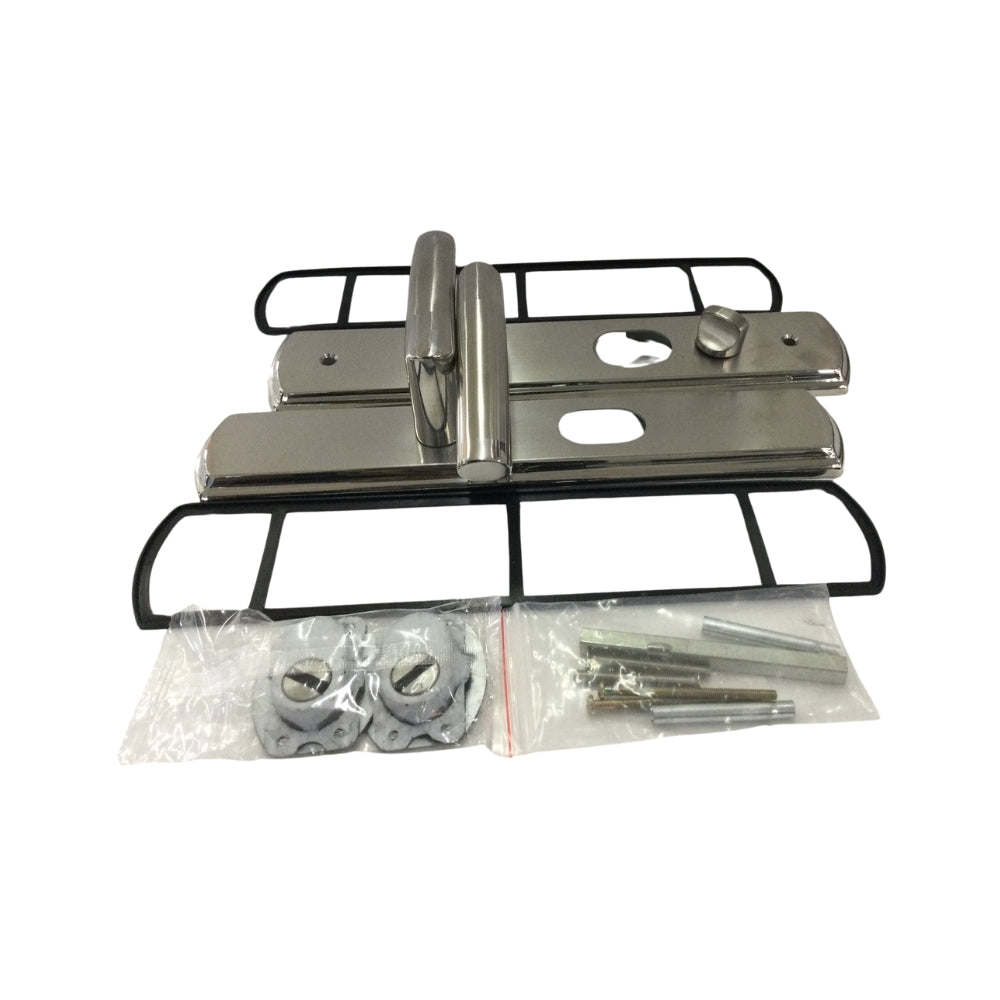 MANIGUETA PARA PUERTA MULTIPUNTOS PLATEADA DERECHA SECURE