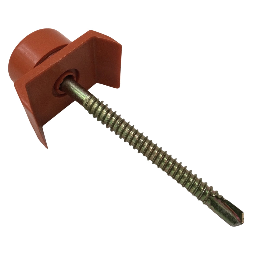 TORNILLO COLOR TERRA 6.3MM X 7.5 CM ROYAL PARA TECHO FIBERGLASS REFORZADO