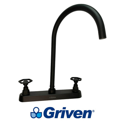 LLAVE DOBLE DE FREGADOR TIPO CUELLO ALTO INDUSTRIAL GRIVEN GVS-SBF-2B