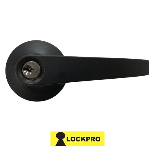 CERRADURA DE MANIJA DE ENTRADA NEGRO MATE 3802 LOCKPRO
