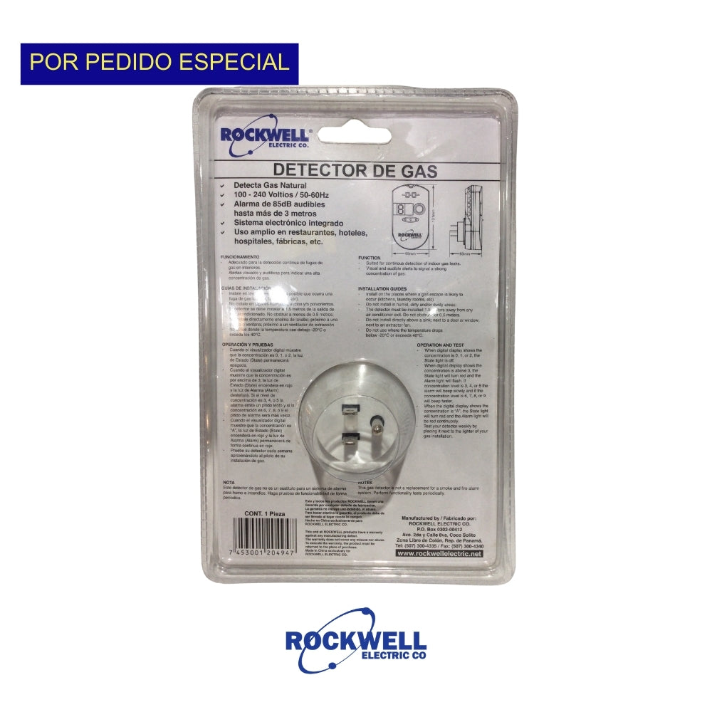DETECTOR DE GAS 100-240VAC ROCKWELL