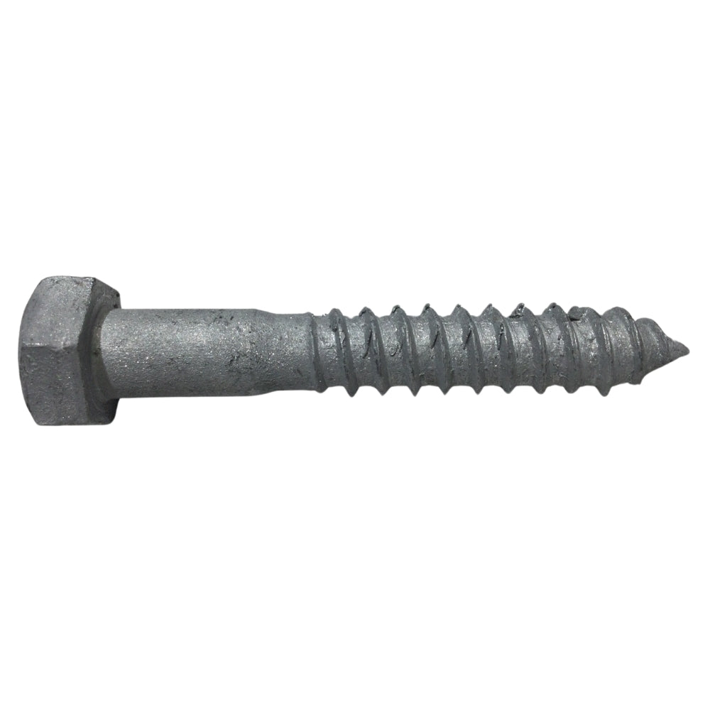 TORNILLO TIRAFONDO HEXAGONAL GALVANIZADO EN CALIENTE 1/2 PULGADAS x 3 PULGADAS