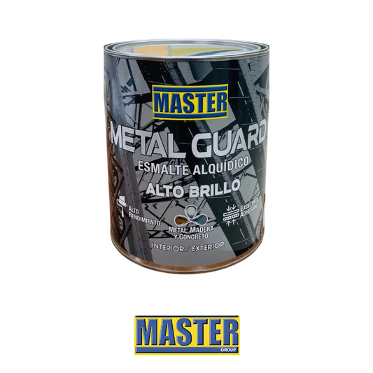 ESMALTE DE ACEITE METAL GUARD ENAMEL BLACK  CUARTO PCR1502/VV2500 MASTER