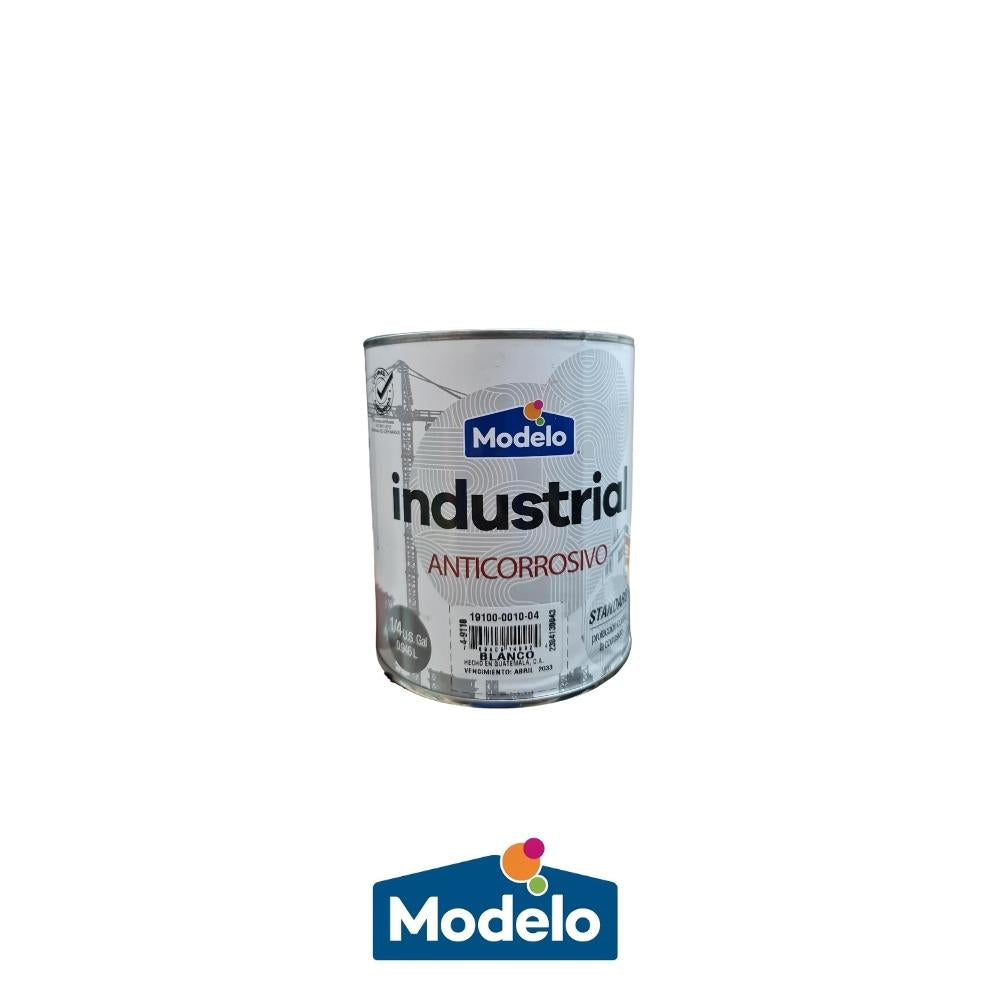 PINTURA INDUSTRIAL ANTICORROSIVA BLANCO 1/4 19100-0010-04 MODELO