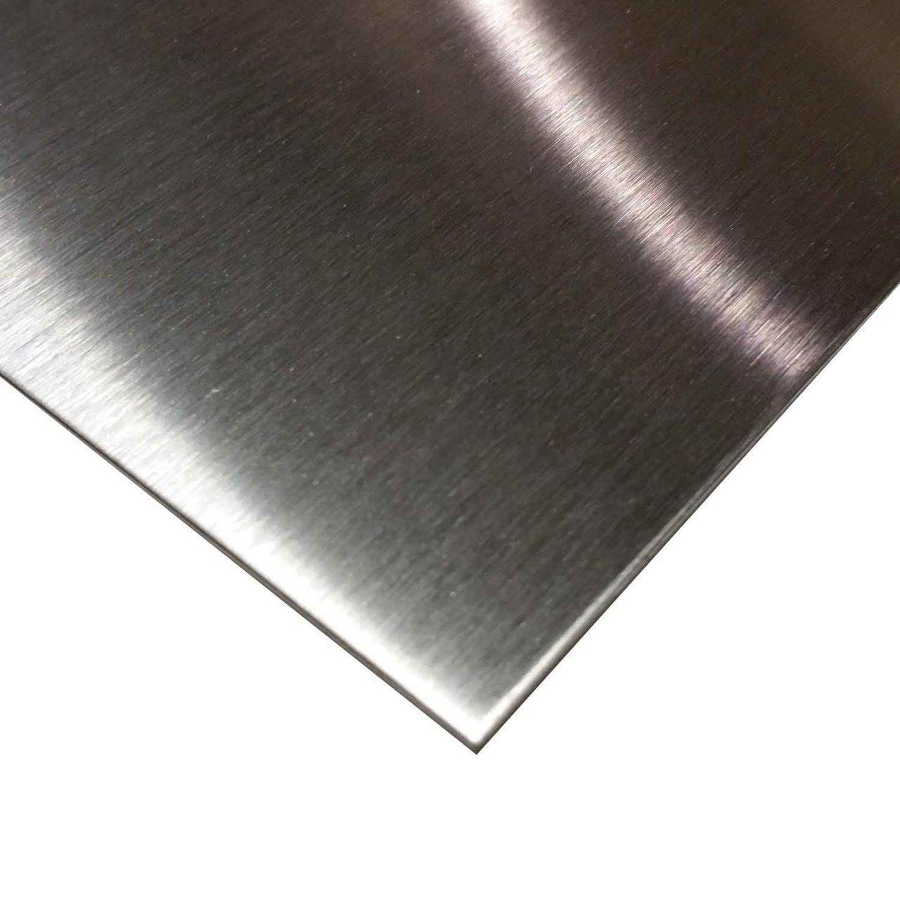 LAMINA DE ACERO INOXIDABLE CALIBRE 18 (1.20 mm) 4 PIES X 10 PIES (AISI304 No4)