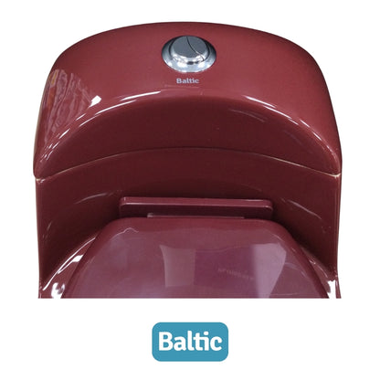 INODORO UNA PIEZA ELONGADO COLOR ROJO VINO BALTIC SR-1002