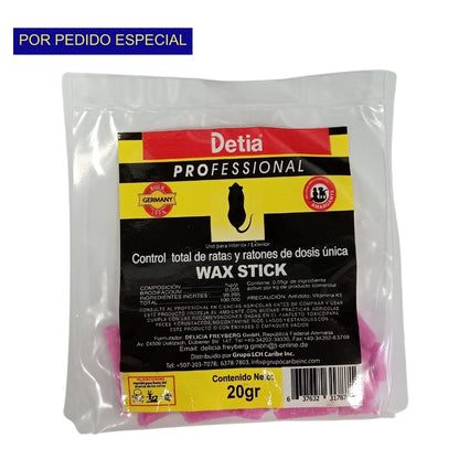 RODENTICIDA DETIA WAX STICK 20 GR