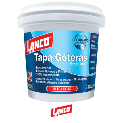 MASILLA IMPERMEABILIZANTE STOPLEAK ROJO 8 OZ RC1461-7  LANCO