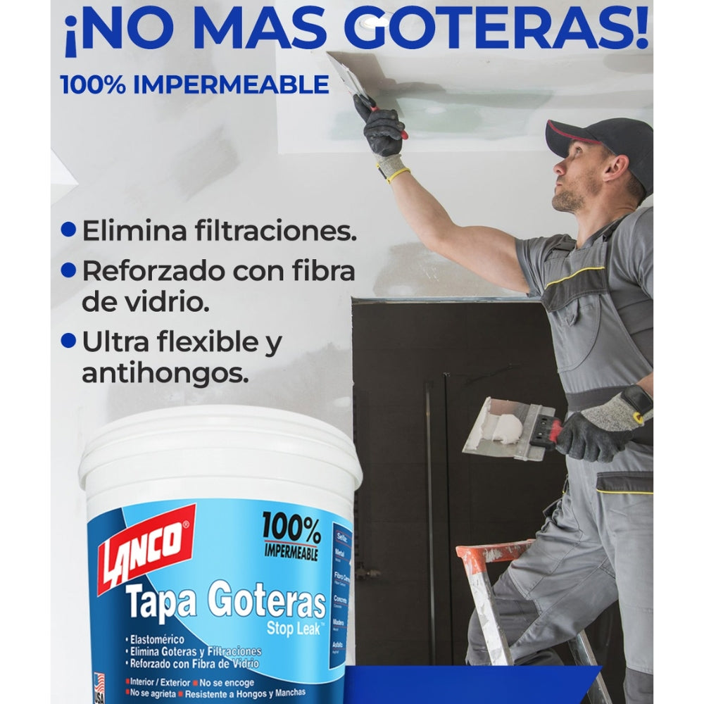 MASILLA IMPERMEABILIZANTE STOPLEAK ROJO 1/4 GALON RC1461-5 LANCO