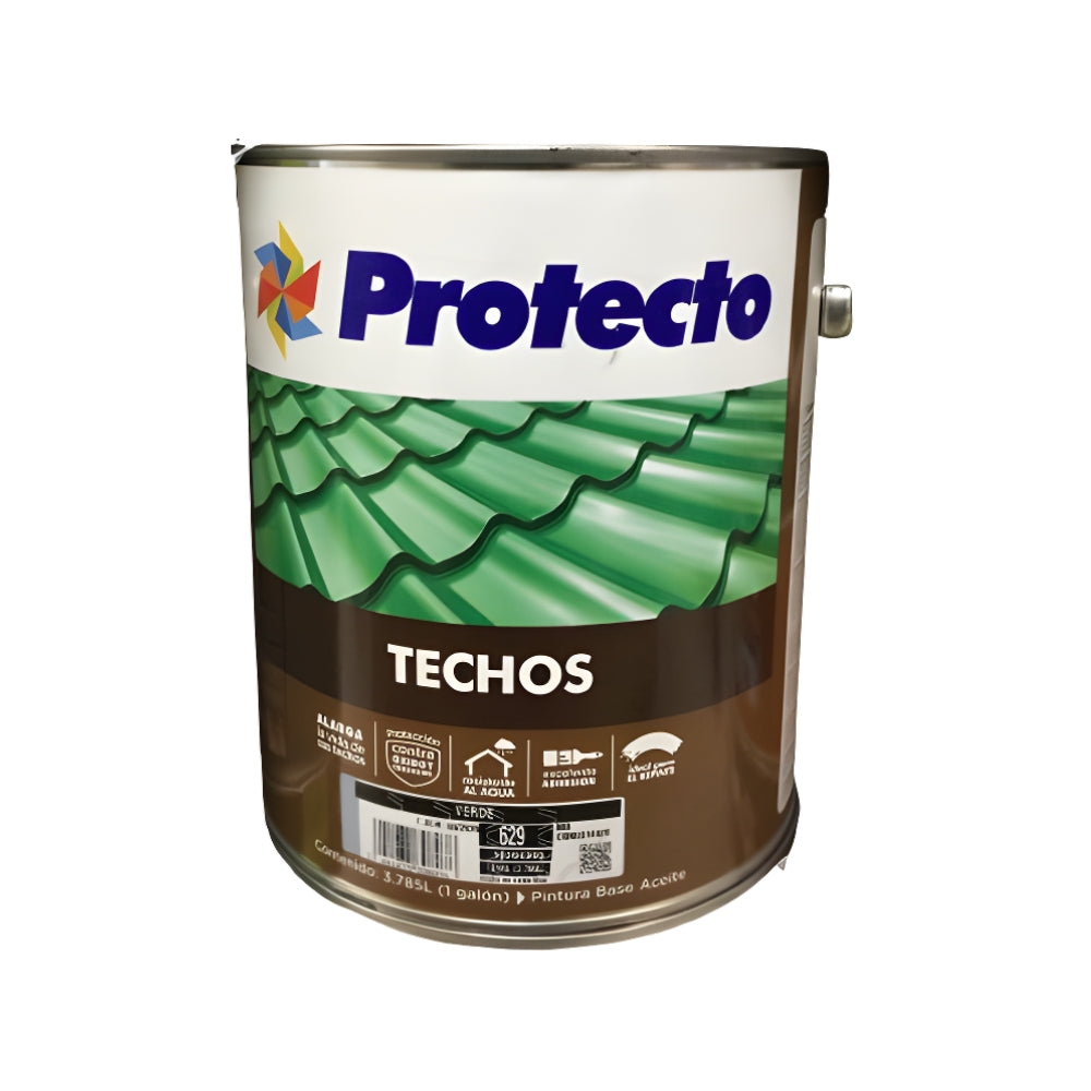 PINTURA PARA TECHO PROTECHOS VERDE 629 1 GL (3.785L)