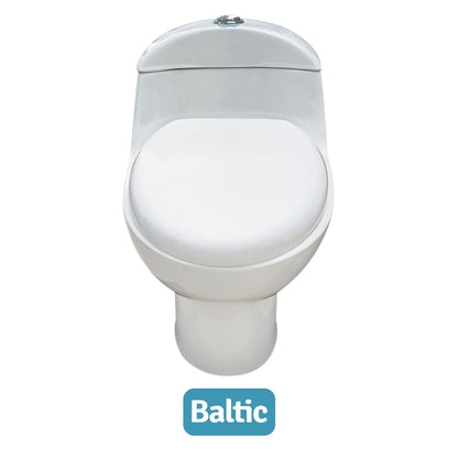 INODORO UNA PIEZA ELONGADO COLOR BLANCO BALTIC SR-1002