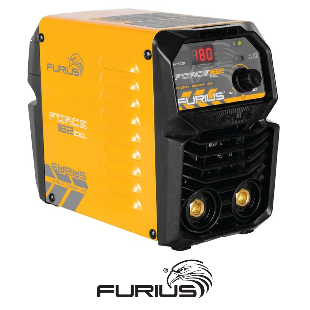 SOLDADOR INVERSOR FURIUS FORCE 182 CELLULOSIC MINI - 180A 110/220V