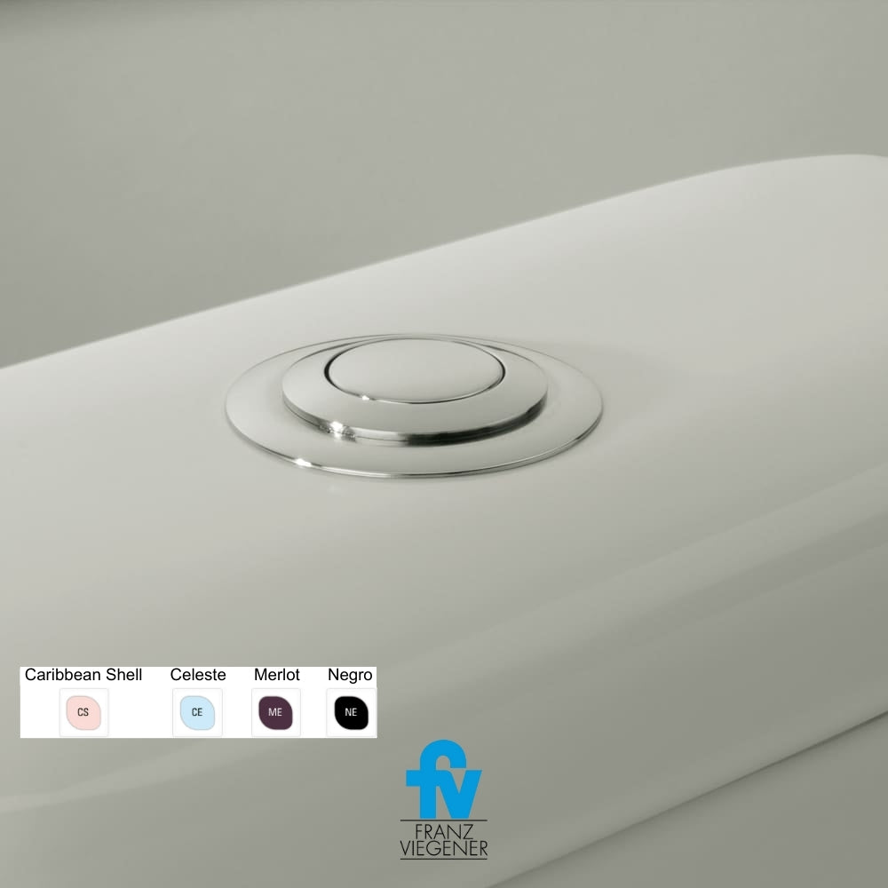 INODORO FV DOS PIEZAS MILÁN ESTÁNDAR SIMPLE DESCARGA BOTÓN NEGRO E116-S-NE
