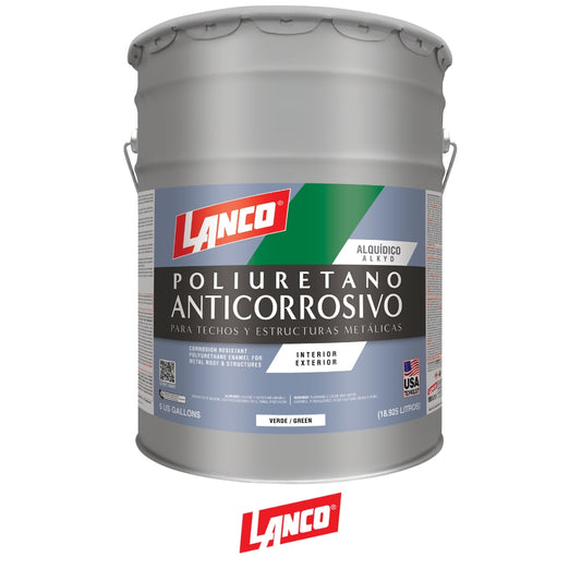 PINTURA ANTICORROSIVO POLIURETANO VERDE 5 GALONES MM96-2 LANCO