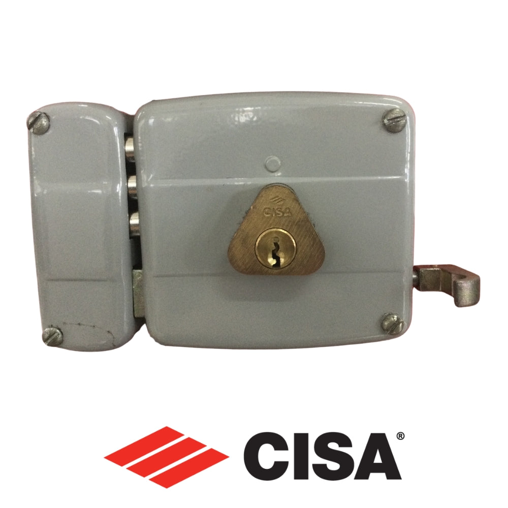 CERRADURA DE SOBREPONER GRIS 3 PULGADAS X 3 PULGADAS TRIPLE SEGURO IZQUIERDA 12640306 CISA