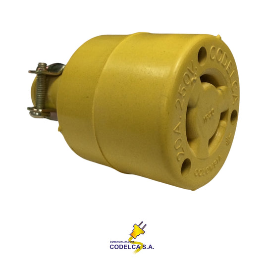 CONECTOR DE SEGURIDAD HEMBRA 20A/250V NEMA L7-20R
