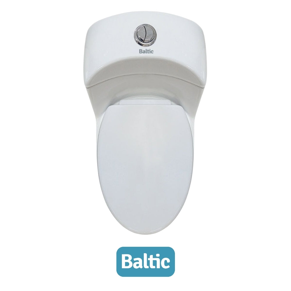 INODORO UNA PIEZA ELONGADO COLOR BLANCO BALTIC SR-1002