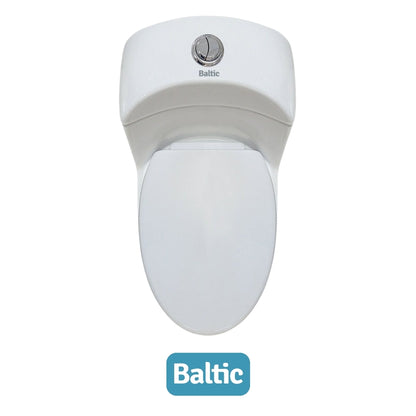INODORO UNA PIEZA ELONGADO COLOR BLANCO BALTIC SR-1002