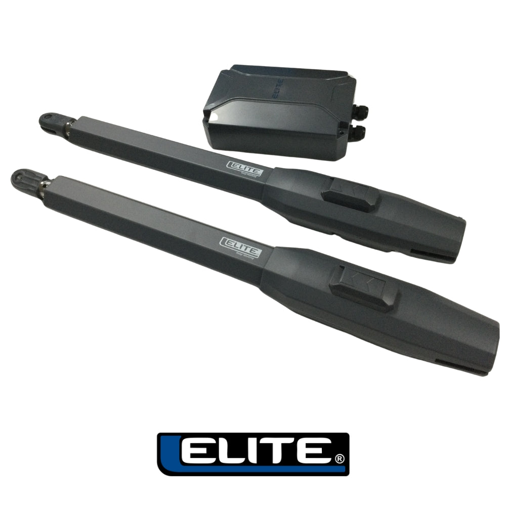 KIT DE BRAZOS PARA PUERTAS ABATIBLES 250KG O 2.5MTS DE CAPACIDAD ELITE