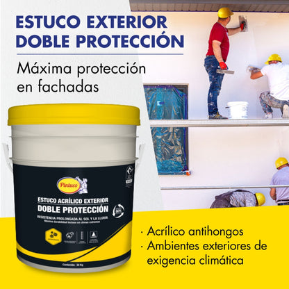 ESTUCO ACRILICO EXTERIOR BLANCO 27060 TANQUE 30 KG