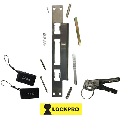 CERRADURA INTELIGENTE BIOMETRICA NEGRA DIGITAL 5 METODOS DE APERTURA HR-06 LOCKPRO