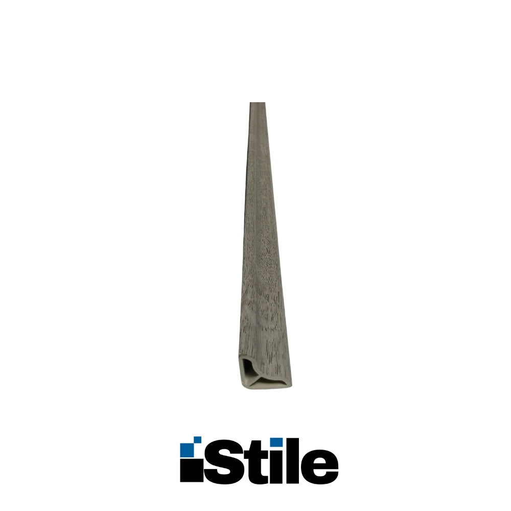 MOLDURA ESQUINERA PARA PISO LAMINADO PVC-SPC3001 ROBLE GRIS 2400X28X15MM