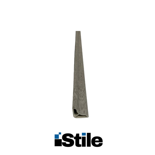 MOLDURA ESQUINERA PARA PISO LAMINADO PVC-SPC3001 ROBLE GRIS 2400X28X15MM